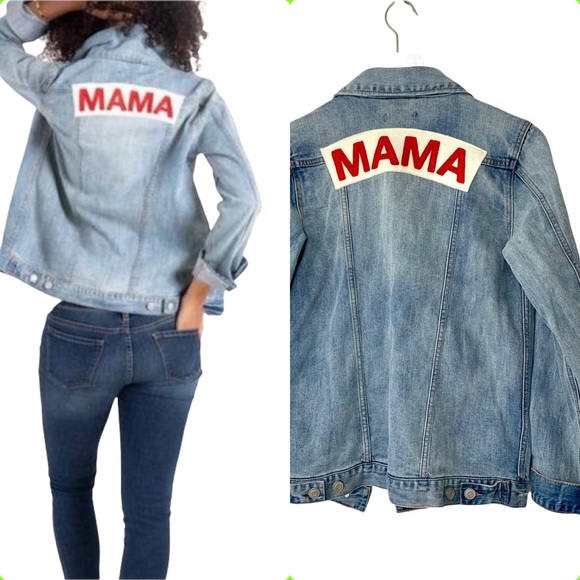 Ingrid & Isabel Jackets & Blazers - Ingrid & Isabel Oversized Light Wash Denim Jean Mama Jacket XS/S